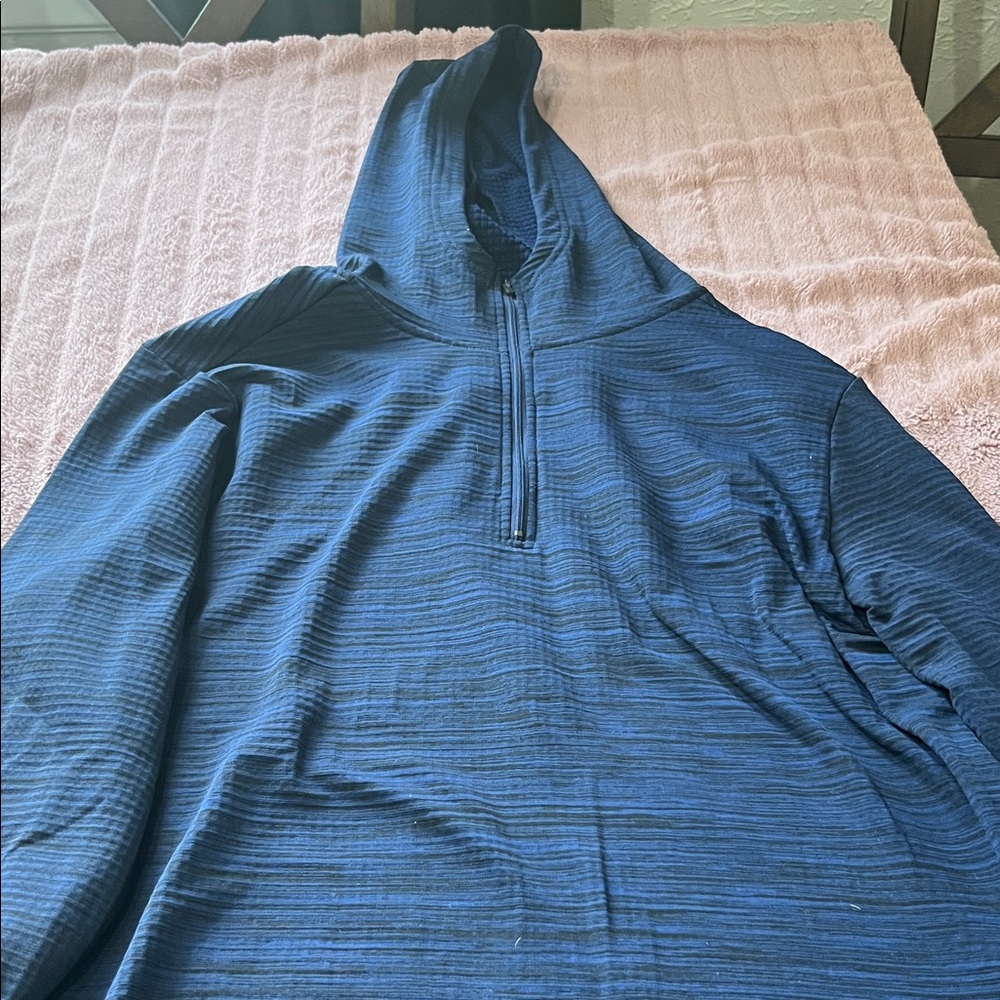 RBX Men's Navy Zip-Up Sweater - Size Large